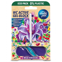 Гелевий підвісний блок для туалету Ambi Pur WC Active Gel-Block Дикий гібіскус, 45 г